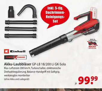 bauSpezi Einhell akku-laubbläser gp-lb 18/200 li gk-solo Angebot
