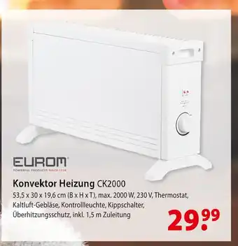 bauSpezi Eurom konvektor heizung ck2000 Angebot