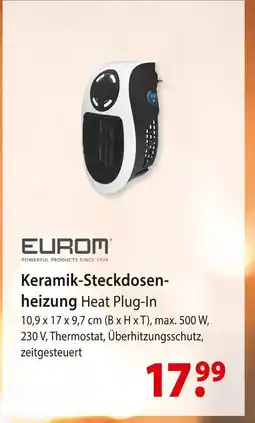 bauSpezi Eurom keramik-steckdosenheizung heat plug-in Angebot