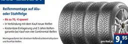 AUTO plus Continental reifenmontage auf alu- oder stahlfelge Angebot