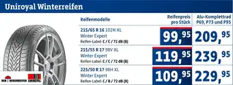 AUTO plus Uniroyal winterreifen Angebot