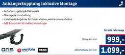 AUTO plus Anhängerkupplung inklusive montage Angebot