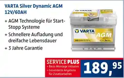 AUTO plus Varta silver dynamic agm 12v/60ah Angebot
