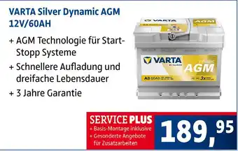 AUTO plus Varta silver dynamic agm 12v/60ah Angebot