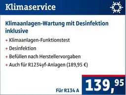AUTO plus Klimaservice r134 a Angebot