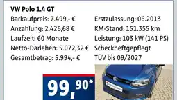 AUTO plus Volkswagen vw polo 1.4 gt Angebot