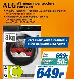 Expert Aeg wärmepumpentrockner tr8swex Angebot