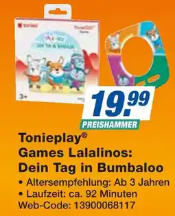 Expert Tonieplay games lalalinos: dein tag in bumbaloo Angebot