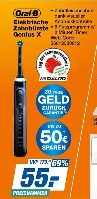 Expert Oral-b elektrische zahnbürste genius x Angebot