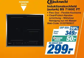 Expert Bauknecht induktionskochfeld (autark) bs 7160c ft Angebot