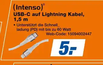 Expert Intenso usb-c auf lightning kabel Angebot