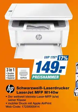 Expert Hp schwarzweiß-laserdrucker laserjet mfp m140w Angebot