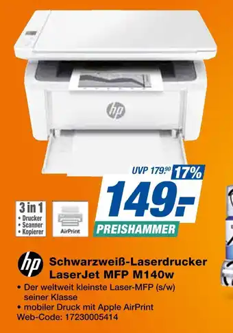 Expert Hp schwarzweiß-laserdrucker laserjet mfp m140w Angebot