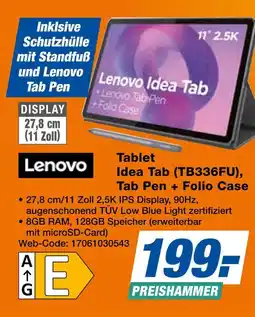 Expert Lenovo tablet idea tab (tb336fu), tab pen + folio case Angebot