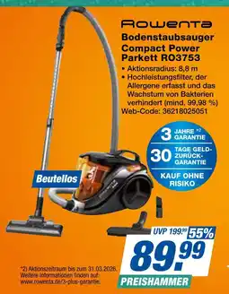 Expert Rowenta bodenstaubsauger compact power parkett ro3753 Angebot