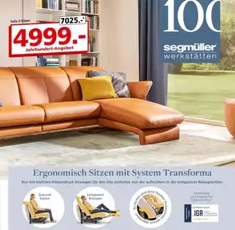 Segmüller Segmüller sofa 3-sitzer vela Angebot