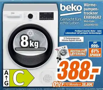 Expert Beko wärmepumpentrockner ex856gx2 Angebot
