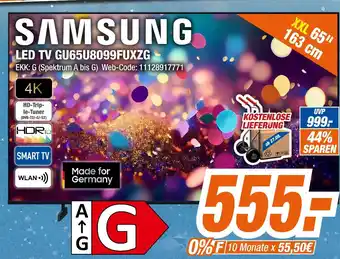 Expert Samsung led tv gu65u8099fuxzg Angebot