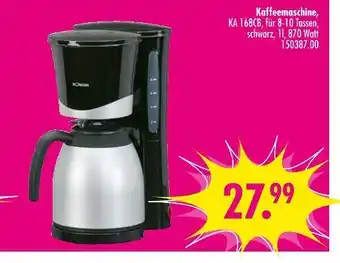 Möbel Boss Bomann kaffeemaschine ka 168cb Angebot