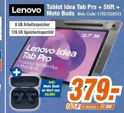 Expert Lenovo tablet idea tab pro + stift + moto buds Angebot
