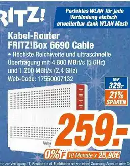 Expert Fritz! kabel-router fritz!box 6690 cable Angebot