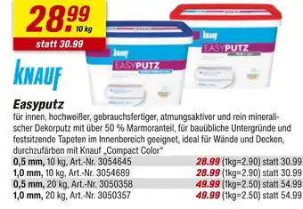 toom Baumarkt Knauf easyputz Angebot