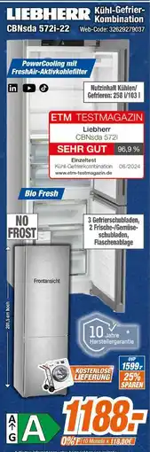 Expert Liebherr kühl-gefrier-kombination cbnsda 572i-22 Angebot