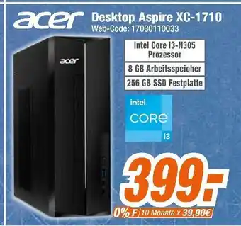 Expert Acer desktop aspire xc-1710 Angebot