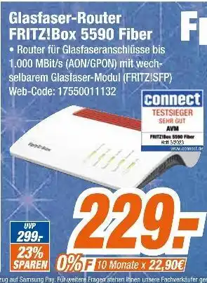 Expert Avm glasfaser-router fritz!box 5590 fiber Angebot