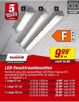toom Baumarkt Toom led-feuchtraumleuchten Angebot