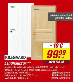 toom Baumarkt Kilsgaard landhaustür weiß Angebot