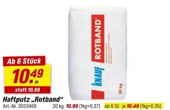 toom Baumarkt Knauf haftputz 'rotband' Angebot
