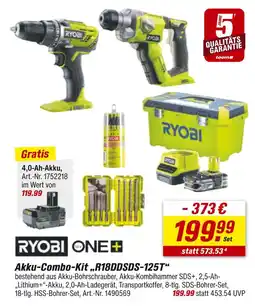 toom Baumarkt Ryobi akku-combo-kit r18ddsds-125t Angebot