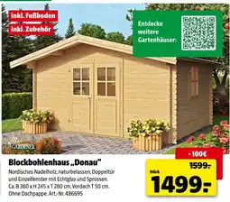 Hagebau Mr. gardener blockbohlenhaus „donau“ Angebot