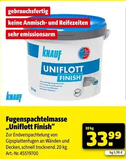 Hagebau Knauf uniflott finish Angebot