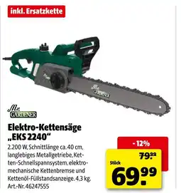 Hagebau Mr. gardener elektro-kettensäge „eks 2240“ Angebot