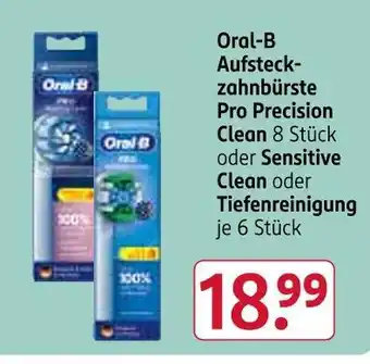 Rossmann Oral-b aufsteckzahnürste pro precision clean Angebot