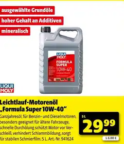 Hagebau Liqui moly formula super 10w-40 Angebot