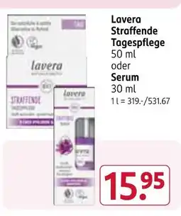 Rossmann Lavera straffende tagespflege Angebot