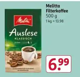 Rossmann Melitta filterkaffee Angebot
