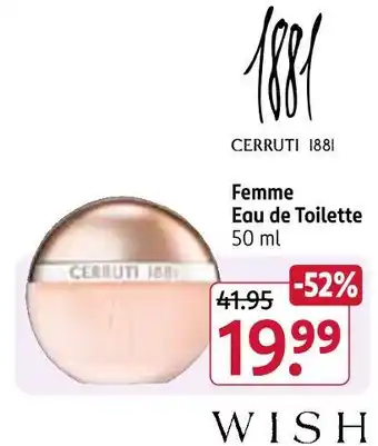 Rossmann Cerruti 1881 femme eau de toilette Angebot