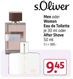 Rossmann S.oliver men eau de toilette Angebot