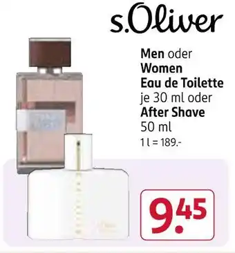 Rossmann S.oliver men eau de toilette Angebot