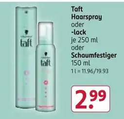 Rossmann Taft haarspray Angebot