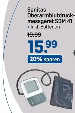 Rossmann Sanitas oberarmblutdruckmessgerät sbm 41 Angebot