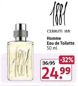 Rossmann Cerruti 1881 homme eau de toilette Angebot