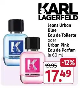 Rossmann Karl lagerfeld jeans urban blue eau de toilette Angebot