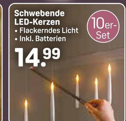 Schwebende led-kerzen Angebot bei Rossmann