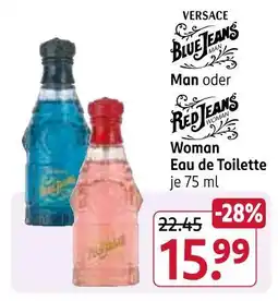 Rossmann Versace blue jeans man Angebot