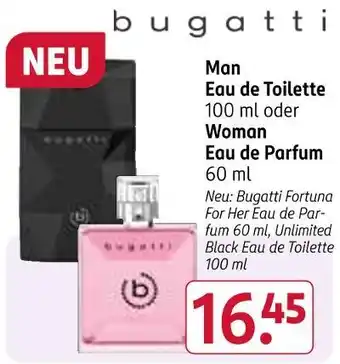 Rossmann Bugatti man eau de toilette Angebot